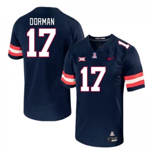 Men Brayden Dorman Navy Wildcats #17 Big 12 Conference Jersey 816717-298
