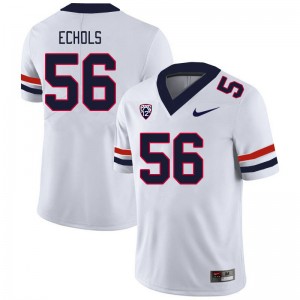 Men Bryce Echols White Arizona Wildcats #56 Jersey 666938-704