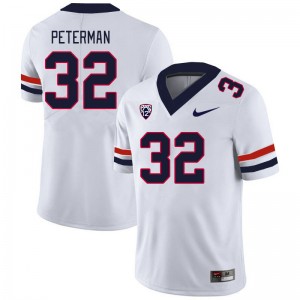 Men Cash Peterman White Arizona Wildcats #32 Jersey 678570-788