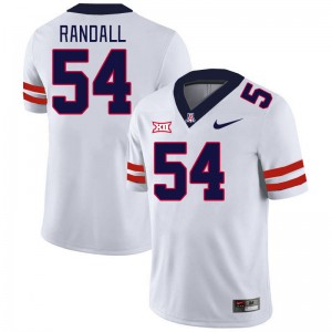 Men Chase Randall White Arizona Wildcats #54 Big 12 Conference Jersey 760315-500