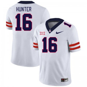 Men Chris Hunter White Arizona Wildcats #16 Big 12 Conference Jersey 790382-619