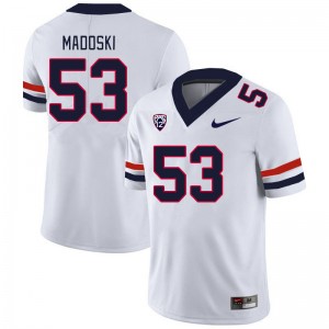 Men Christian Madoski White Arizona Wildcats #53 Jersey 830583-732