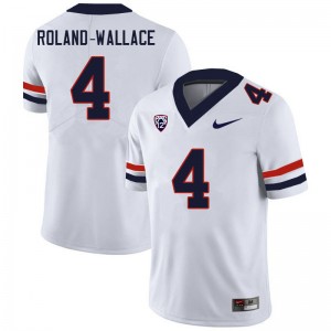 Men Christian Roland-Wallace White Arizona #4 Jersey 286578-796