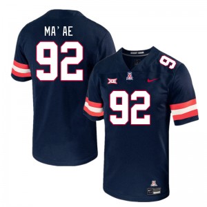 Men Chubba Ma'ae Navy University of Arizona #92 Big 12 Conference Jersey 818735-187