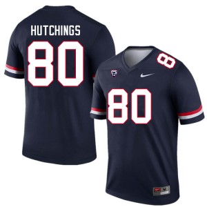 Men Connor Hutchings Navy Arizona Wildcats #80 Jersey 687237-544