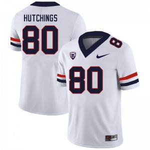 Men Connor Hutchings White Wildcats #80 Jersey 120082-280