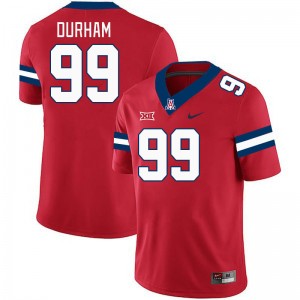 Men Cyrus Durham Red Arizona Wildcats #99 Big 12 Conference Jersey 300311-458