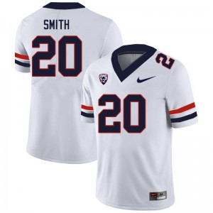 Men Darrius Smith White University of Arizona #20 Jersey 680144-778