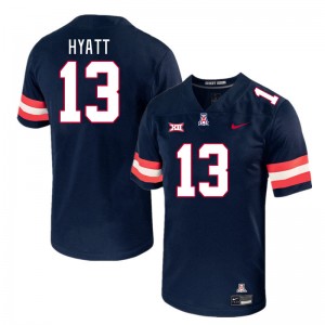 Men Devin Hyatt Navy University of Arizona #13 Big 12 Conference Jersey 316614-831