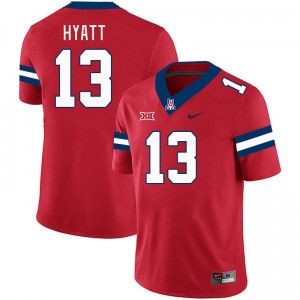 Men Devin Hyatt Red University of Arizona #13 Big 12 Conference Jersey 941110-476