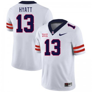 Men Devin Hyatt White Arizona Wildcats #13 Big 12 Conference Jersey 721874-350