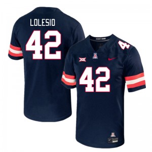Men Dominic Lolesio Navy Arizona #42 Big 12 Conference Jersey 130140-931