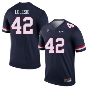 Men Dominic Lolesio Navy University of Arizona #42 Jersey 660329-985