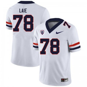 Men Donovan Laie White University of Arizona #78 Jersey 165744-205