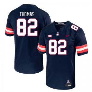 Men Dorian Thomas Navy University of Arizona #82 Big 12 Conference Jersey 212458-382
