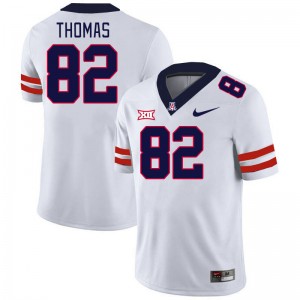 Men Dorian Thomas White Arizona Wildcats #82 Big 12 Conference Jersey 536848-753