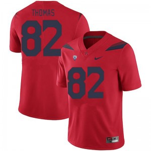 Men Dorian Thomas Red University of Arizona #82 Jersey 617450-628