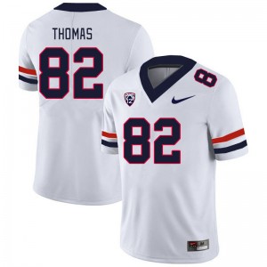 Men Dorian Thomas White University of Arizona #82 Jersey 701573-960