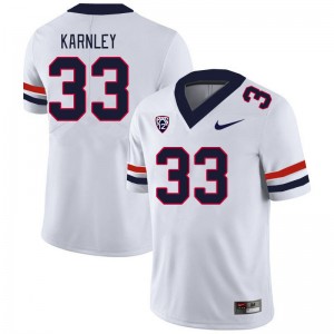 Men Emmanuel Karnley White Arizona #33 Jersey 917677-618