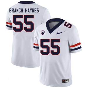 Men Evan Branch-Haynes White Wildcats #55 Jersey 364964-174