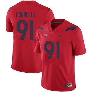 Men Finton Connolly Red Arizona Wildcats #91 Jersey 764375-722