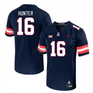 Men Gavin Hunter Navy Arizona Wildcats #16 Big 12 Conference Jersey 458348-961