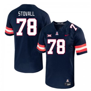 Men Grayson Stovall Navy Arizona #78 Big 12 Conference Jersey 999360-259