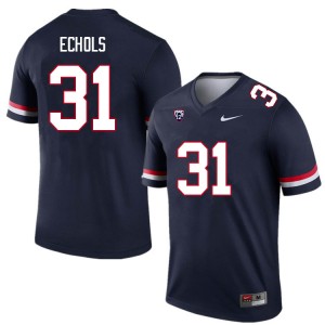 Men Hunter Echols Navy University of Arizona #31 Jersey 844395-169