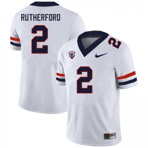 Men Isaiah Rutherford White Arizona #2 Jersey 351923-653