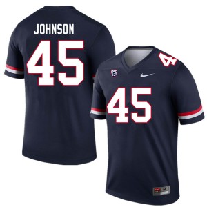 Men Issaiah Johnson Navy Arizona #45 Jersey 615258-417