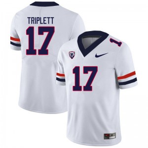 Men Jabar Triplett White Arizona #17 Jersey 529993-735