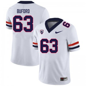 Men Jack Buford White Wildcats #63 Jersey 795867-403