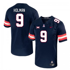 Men Jackson Holman Navy Arizona Wildcats #9 Big 12 Conference Jersey 928686-643