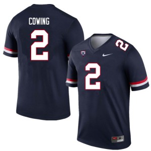 Men Jacob Cowing Navy Arizona #2 Jersey 577354-355