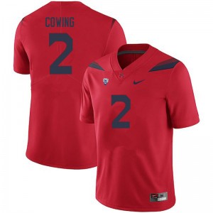 Men Jacob Cowing Red University of Arizona #2 Jersey 461328-451