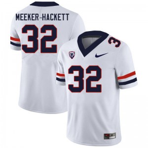 Men Jacob Meeker-Hackett White Wildcats #32 Jersey 873313-392