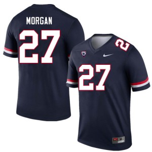 Men Jakelyn Morgan Navy Arizona Wildcats #27 Jersey 185235-935