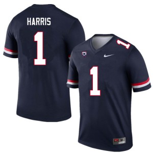 Men Jalen Harris Navy Arizona Wildcats #1 Jersey 117278-633