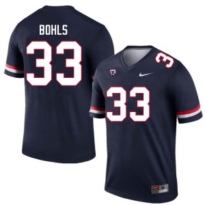 Men James Bohls Navy Arizona Wildcats #33 Jersey 758297-193