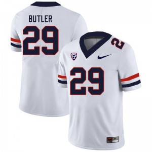 Men Jashon Butler White Arizona Wildcats #29 Jersey 123369-493