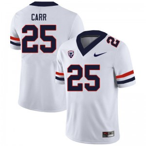 Men Javione Carr White Arizona Wildcats #25 Jersey 356145-402