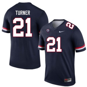 Men Jaxen Turner Navy University of Arizona #21 Jersey 218894-698
