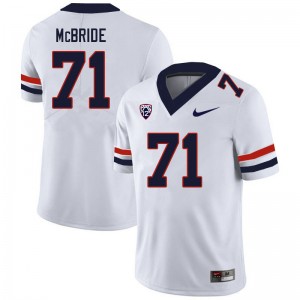 Men Jaxon McBride White Arizona Wildcats #71 Jersey 443949-727