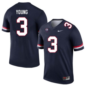 Men Jaydin Young Navy Arizona Wildcats #3 Jersey 582026-297