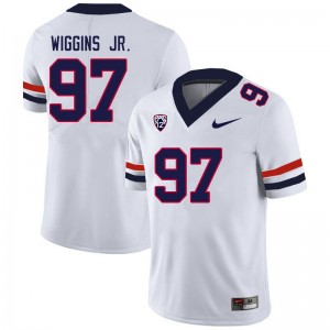 Men Jermaine Wiggins Jr. White Arizona #97 Jersey 957940-912