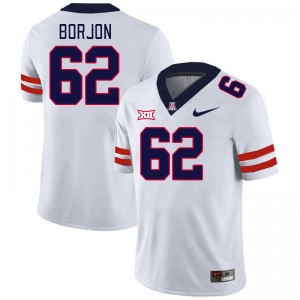 Men Joseph Borjon White Wildcats #62 Big 12 Conference Jersey 958141-134