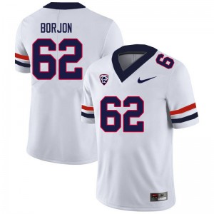 Men Joseph Borjon White University of Arizona #62 Jersey 823097-287