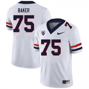 Men Josh Baker White Arizona #75 Jersey 190086-173