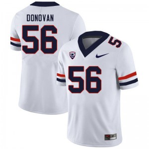 Men Josh Donovan White Arizona Wildcats #56 Jersey 324938-463