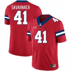 Men Julian Savaiinaea Red Wildcats #41 Big 12 Conference Jersey 190640-480